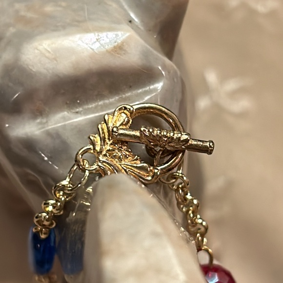 Gold Hot & Cold Glass beaded Jewelry Set - Picture 10 of 16